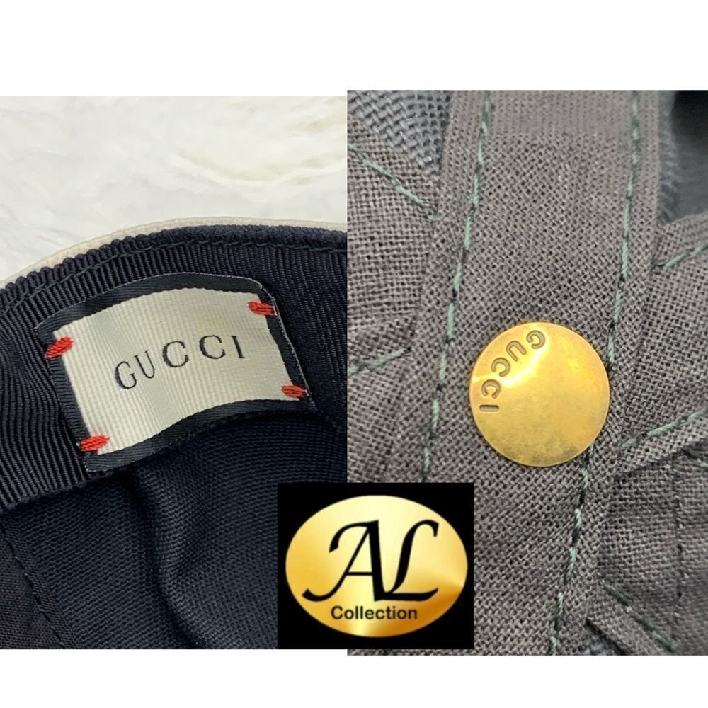 Gabardine Gucci Headband Baseball Hat Small Black - Picture 10 of 11